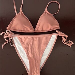 Pink Triangle Bikini Set